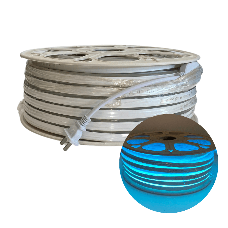 Metro Manguera Neon LED Azul Hielo 6W 110V Resistente Al Agua - Wattko